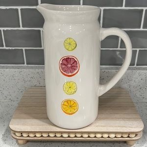 Rae Dunn Vintage Citrus Fruit Drink Pitcher